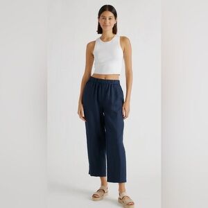 Quince 100% European Linen Pants / Deep Navy / L